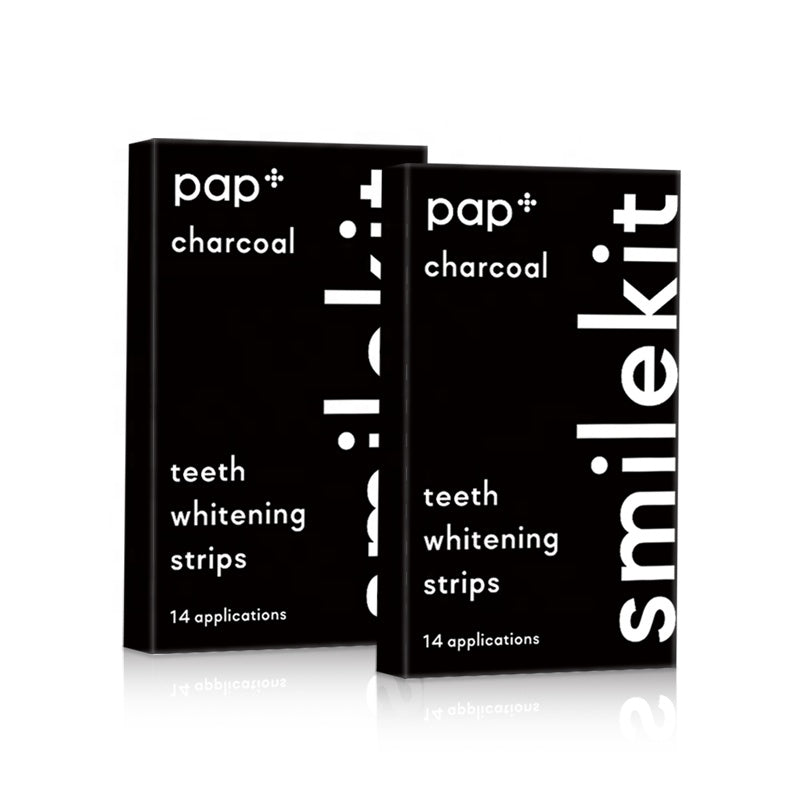 Smilekit Charcoal & Pap+ bleekstrips -